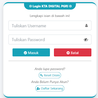 Register PGRI Kalsel - Persatuan Guru Republik Indonesia Cabang Kalsel
